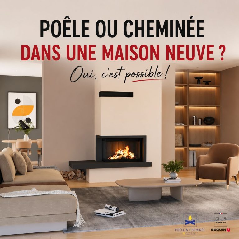 Peut-on installer un poêle ou une cheminée dans une maison neuve ?